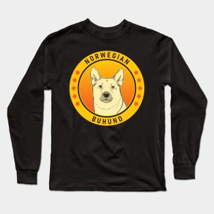 Norwegian Buhund Dog Portrait Long Sleeve T-Shirt